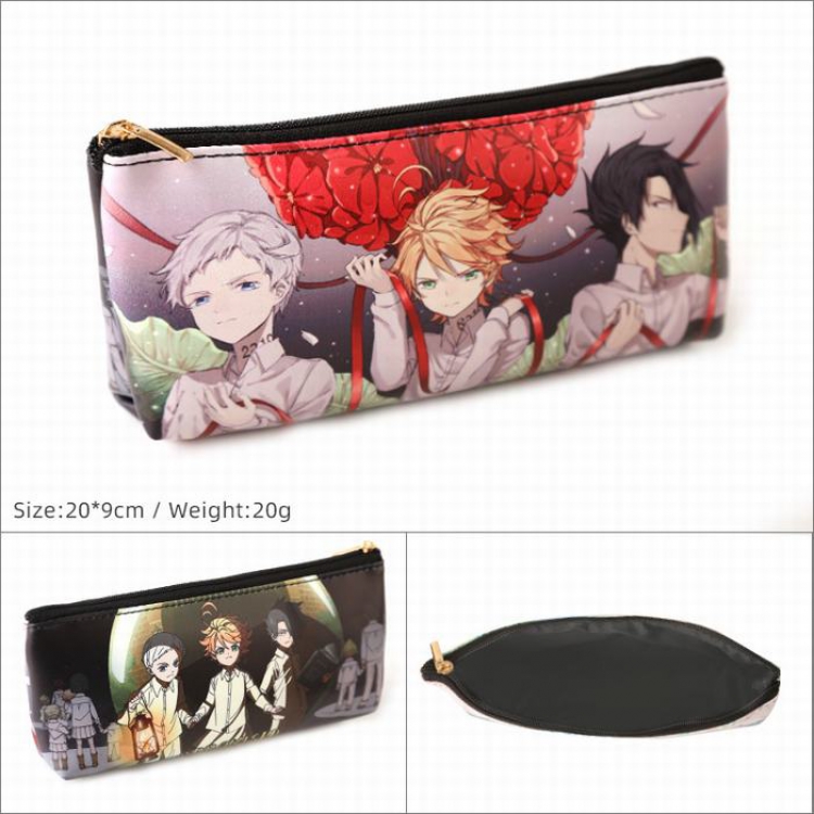 The Promised Neverla PU Single layer zipper student pencil bag storage bag cosmetic bag