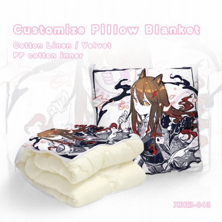 XBZB-043 Arknights（40X40CM) Dual-use folding plush pillow (120X140CM)