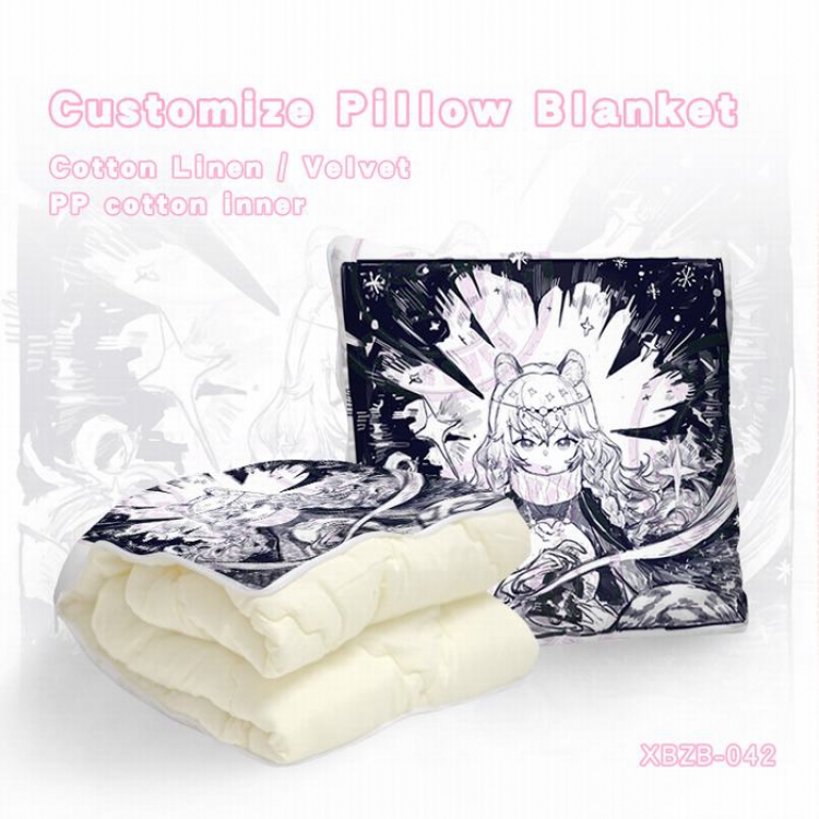 XBZB-042 Arknights（40X40CM) Dual-use folding plush pillow (120X140CM)