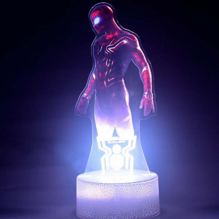 Spiderman  Far From Home Half body acrylic Ice cracked colorful light stand thick 4MM