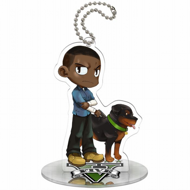Grand Theft Auto V Franklin Acrylic key pendant 9CM