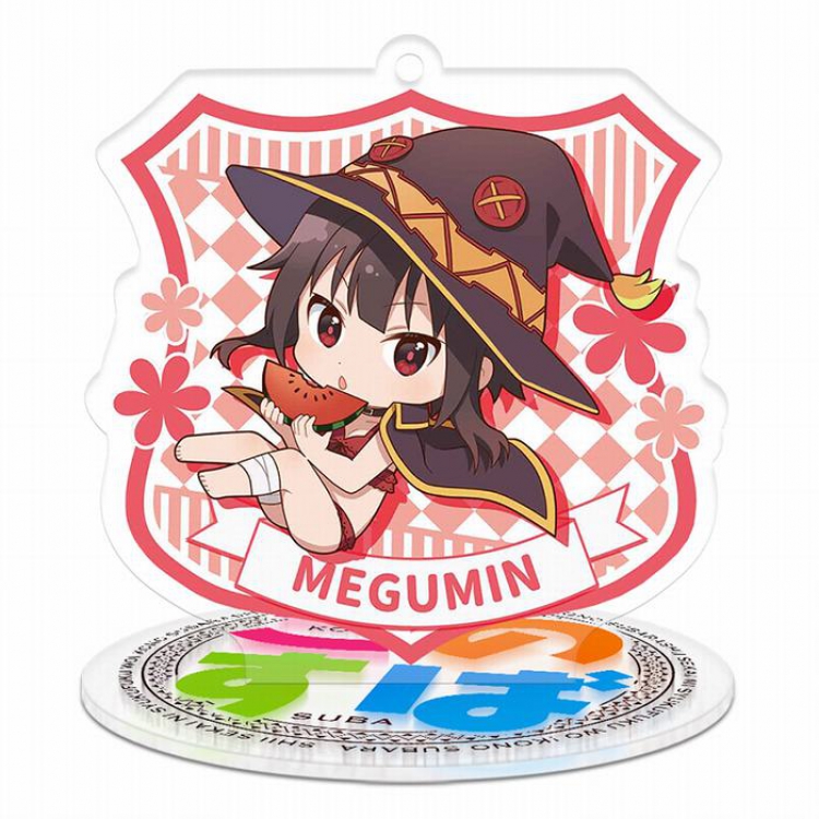 Kono Subarashii Sekai Ni Shukufuku Wo !  T-Megumin Acrylic keychain pendant Standing Plates