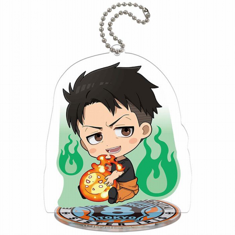 Fire fire brigade T1- Shinra Kusakabe Acrylic keychain pendant Standing Plates
