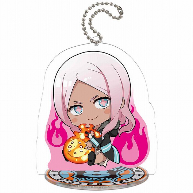 Fire fire brigade T1-Princess Hibana Acrylic keychain pendant Standing Plates