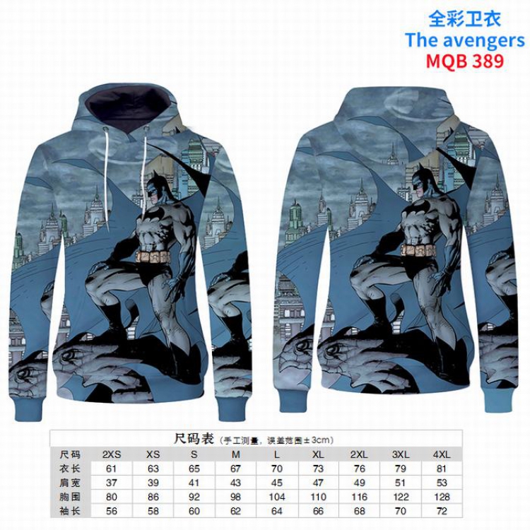 Nezha Full Color Long sleeve Patch pocket Sweatshirt Hoodie 9 sizes from XXS to XXXXL MQB389