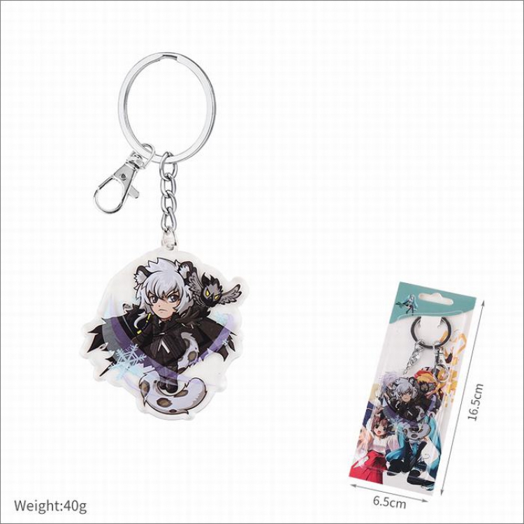 Arknights-4 Double-sided soft keychain pendant price for 5 pcs