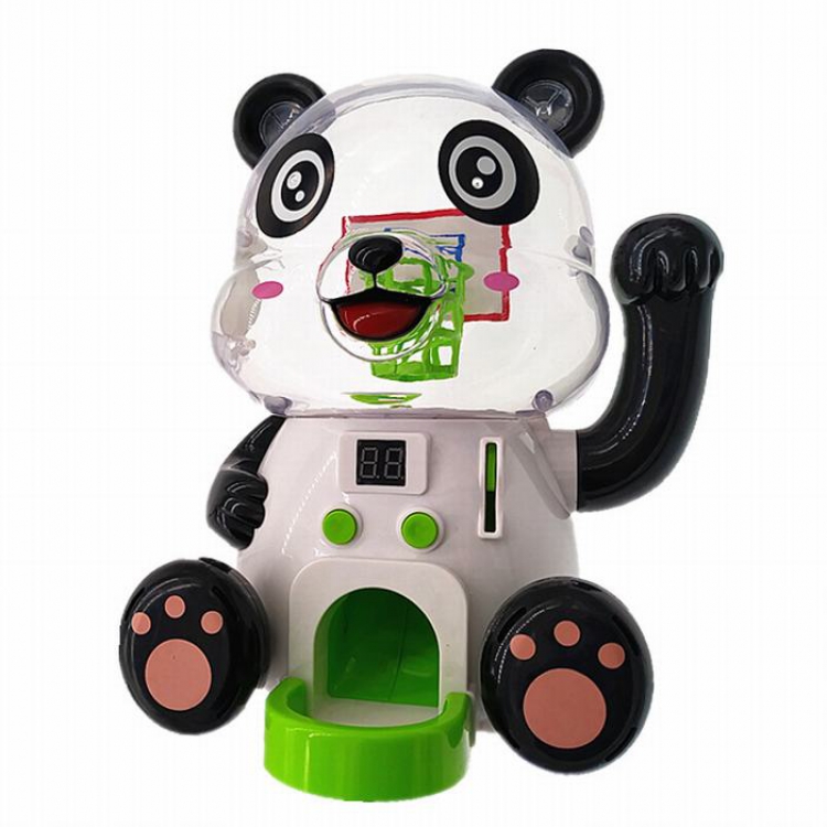 Cartoon Savings-Box black Electric music timing USB light Savings-Box 17.9X17.3X22.7CM