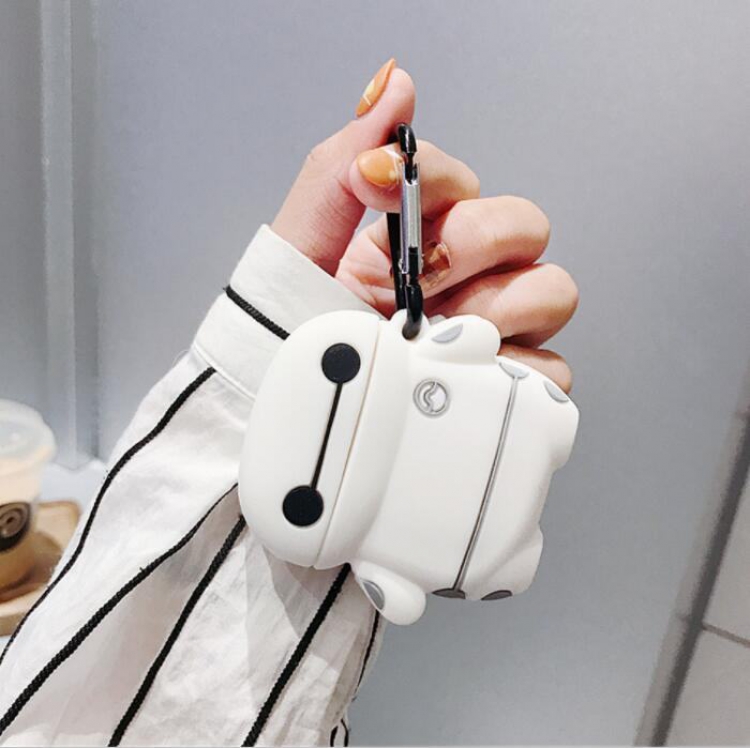 Big Hero 6 Baymax Anime cartoon around Stereo card Deduction airpods Apple Wireless Headset PP Bagged price for 2 pcs
