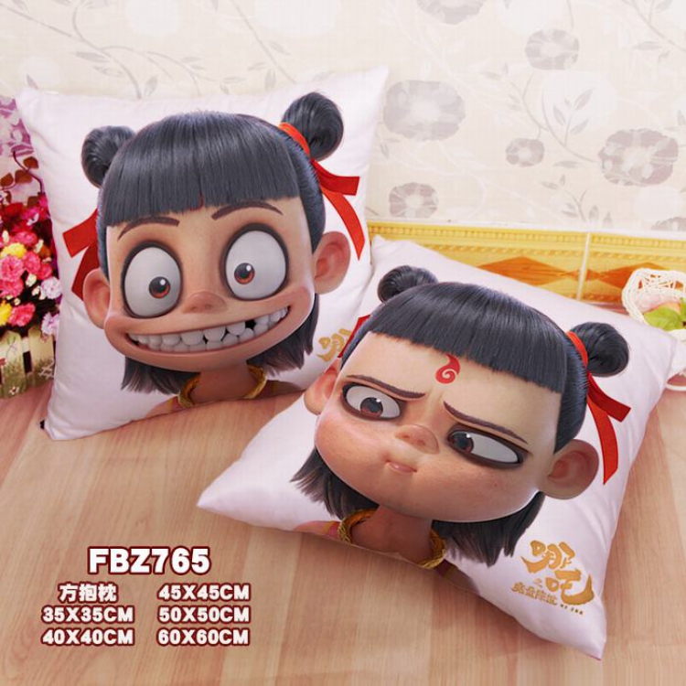 FBZ765-NeZha Square universal double-sided full color pillow cushion 45X45CM