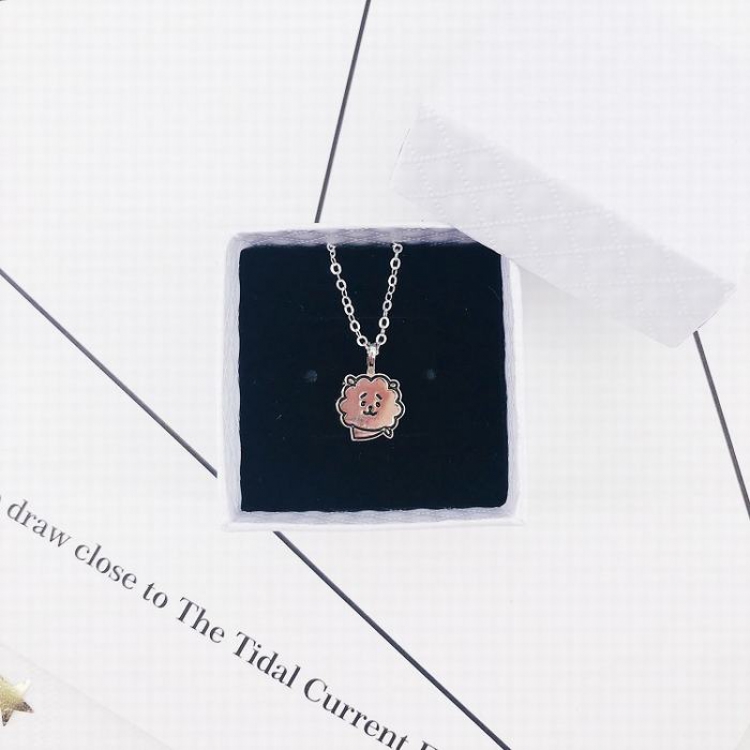 BTS BT21 Lamb style Titanium steel hypoallergenic pendant necklace 15G price for 2 pcs