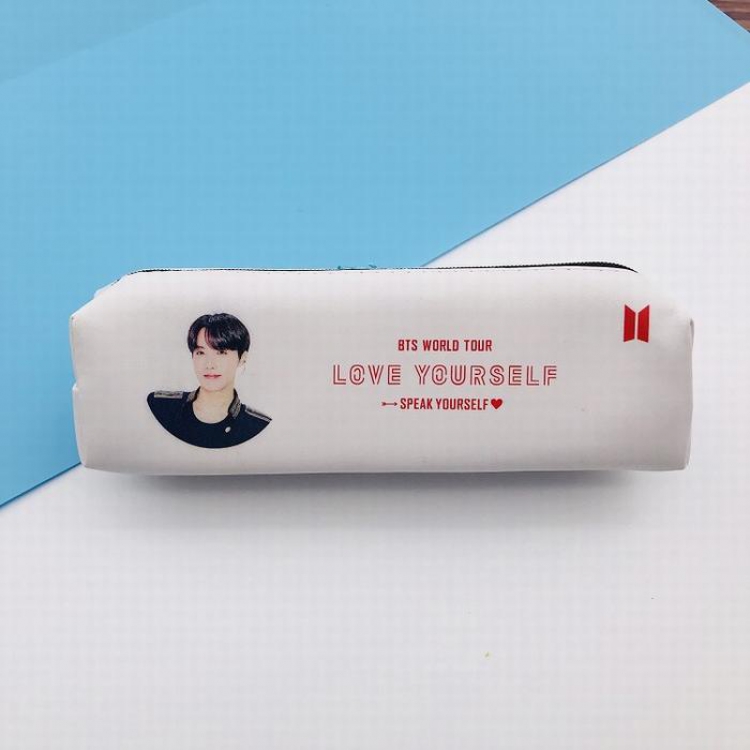 BTS J-HOPE Collection photo PU Leather printed pencil case storage bag purse 45G 18X5X5CM price for 2 pcs
