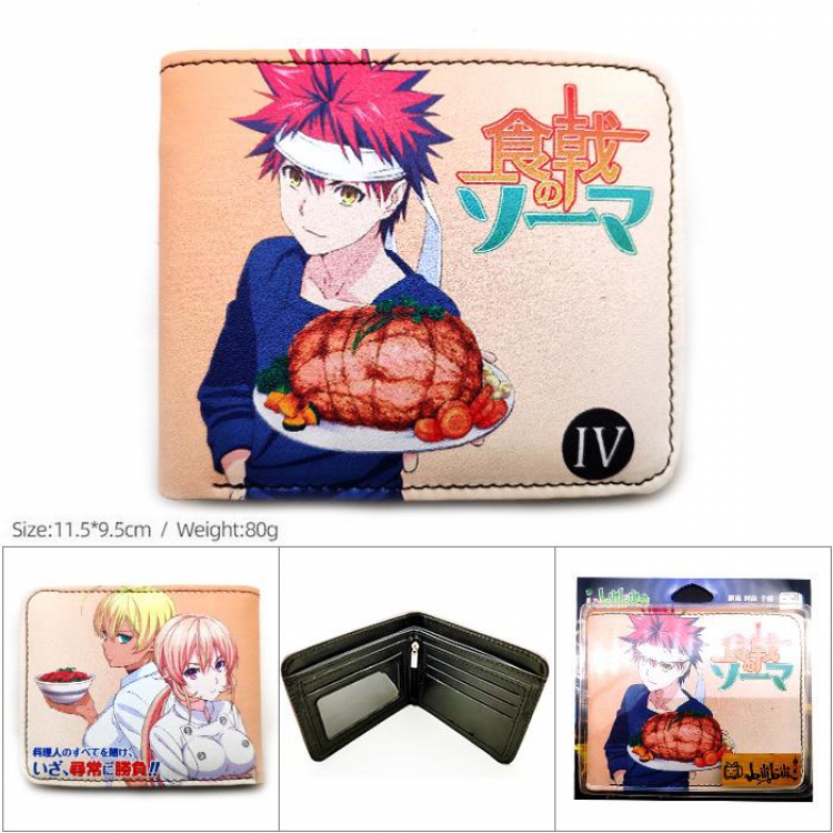 HK-485-Food Wars！Shokugeki no Soma  Short color picture two fold wallet