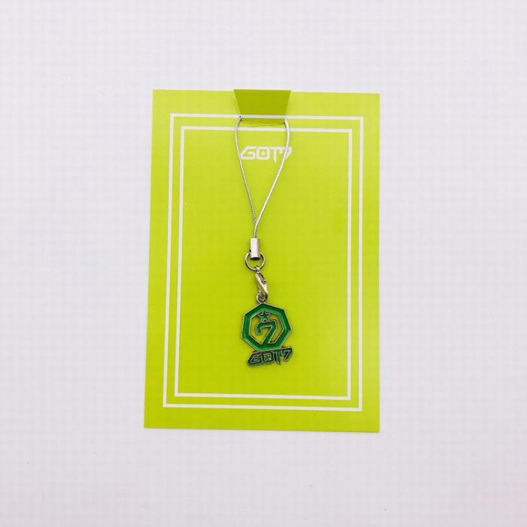 GOT7 Korean star Mobile phone rope key ring pendant 20G price for 5 pcs