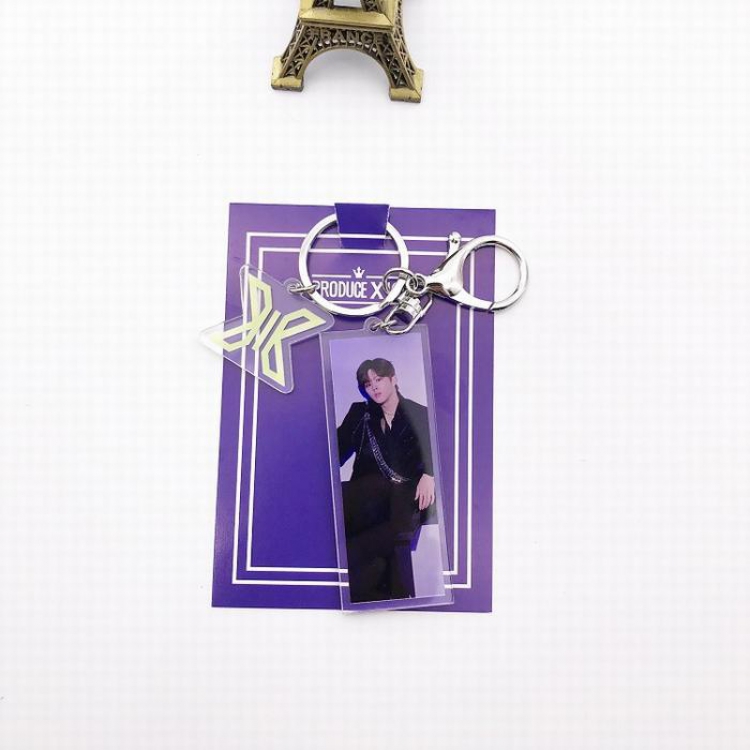 X1 Produce×101 Korean star X1-4 Acrylic keychain pendant 7.5X11CM 16.8G price for 5 pcs