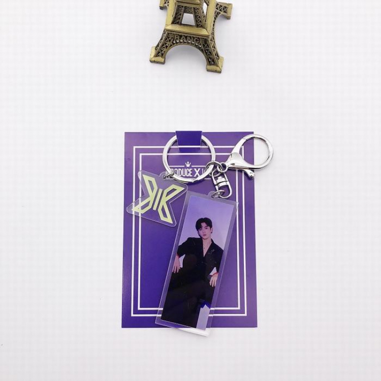 X1 Produce×101 Korean star X1-6 Acrylic keychain pendant 7.5X11CM 16.8G price for 5 pcs