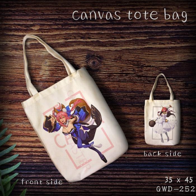 GWD252- fate grand order Canvas tote bag 35X45CM (Can be customized for a single model)
