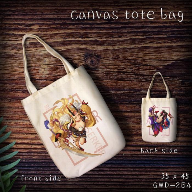 GWD254- fate grand order Canvas tote bag 35X45CM (Can be customized for a single model)