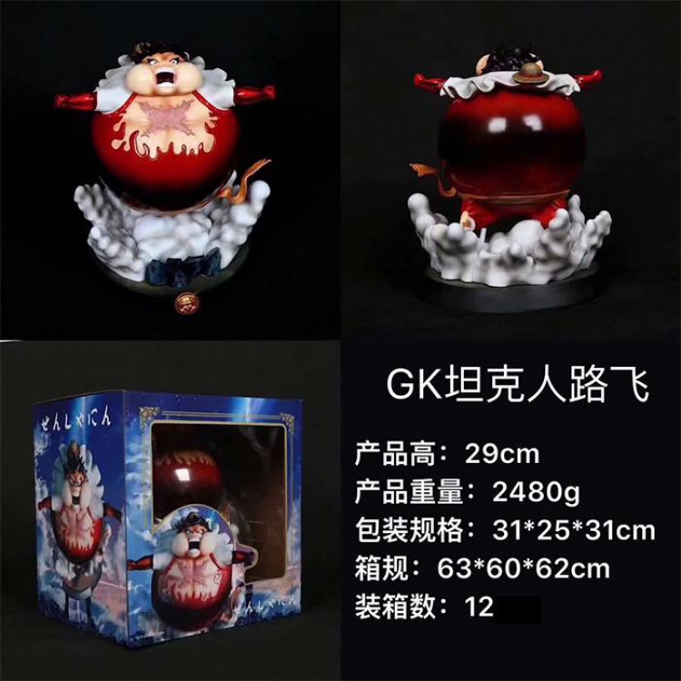 One Piece GK Luffy Boxed Figure Decoration Model 29CM 2.48KG 31X25X31CM