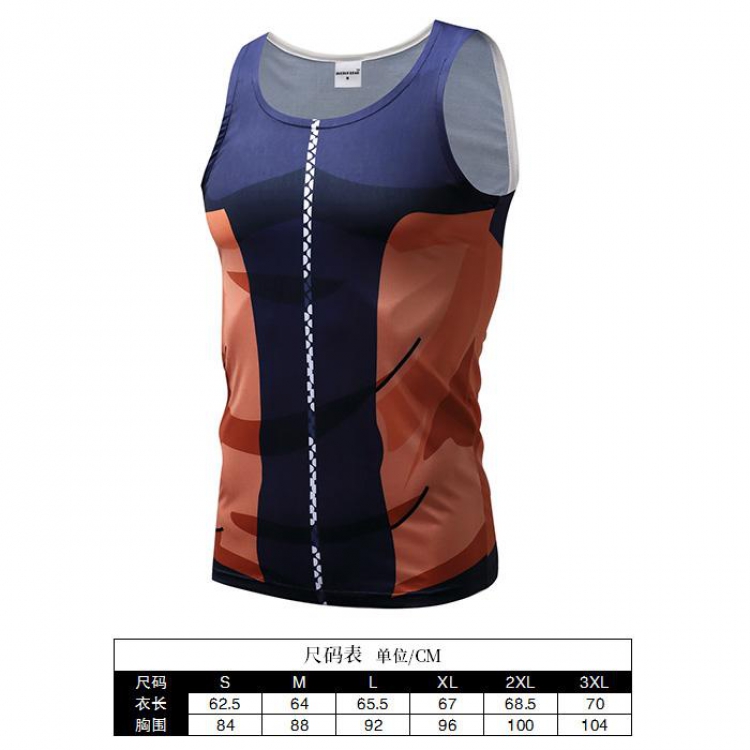 Naruto Cartoon Print Muscle Vest Men's Sports T-Shirt 6 sizes from S to 3XL AF62