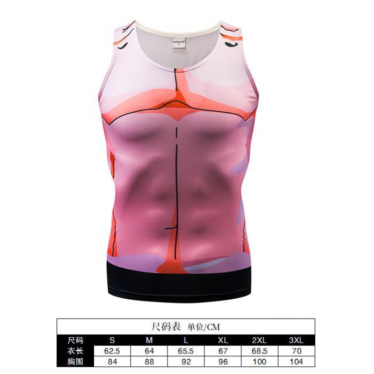 Naruto Cartoon Print Muscle Vest Men's Sports T-Shirt 6 sizes from S to 3XL AF018