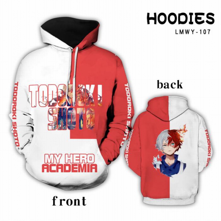 My Hero Academia Full color Hooded Long sleeve Hoodie S M L XL XXL XXXL preorder 2 days LMWY107