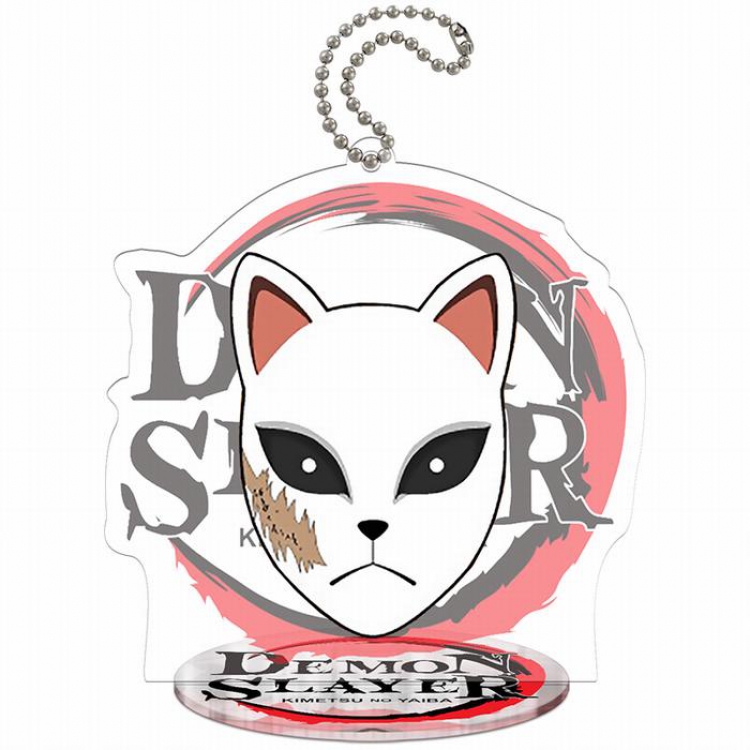 Demon Slayer Kimets Mask Acrylic keychain pendant 9-10CM Style D