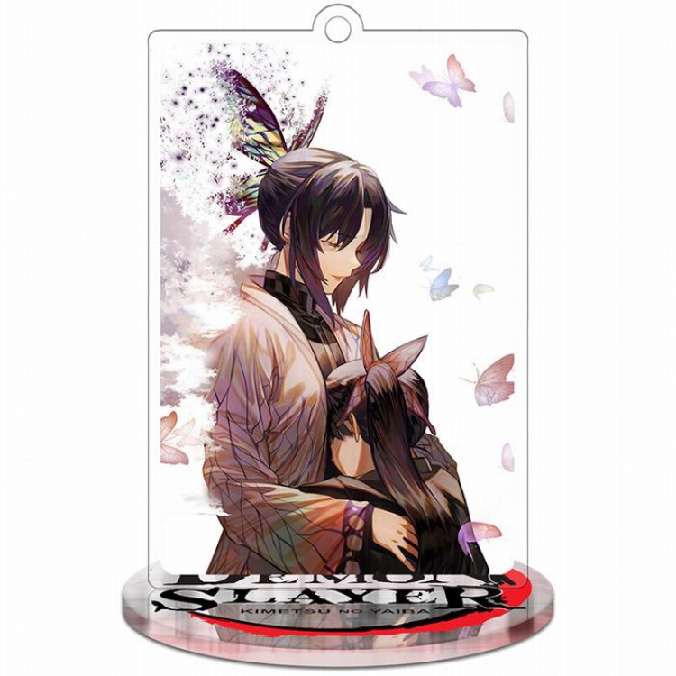 Demon Slayer Kimets Tsuyuri Kanawo Rectangular small stand acrylic key ring pendant 9-10CM Style B