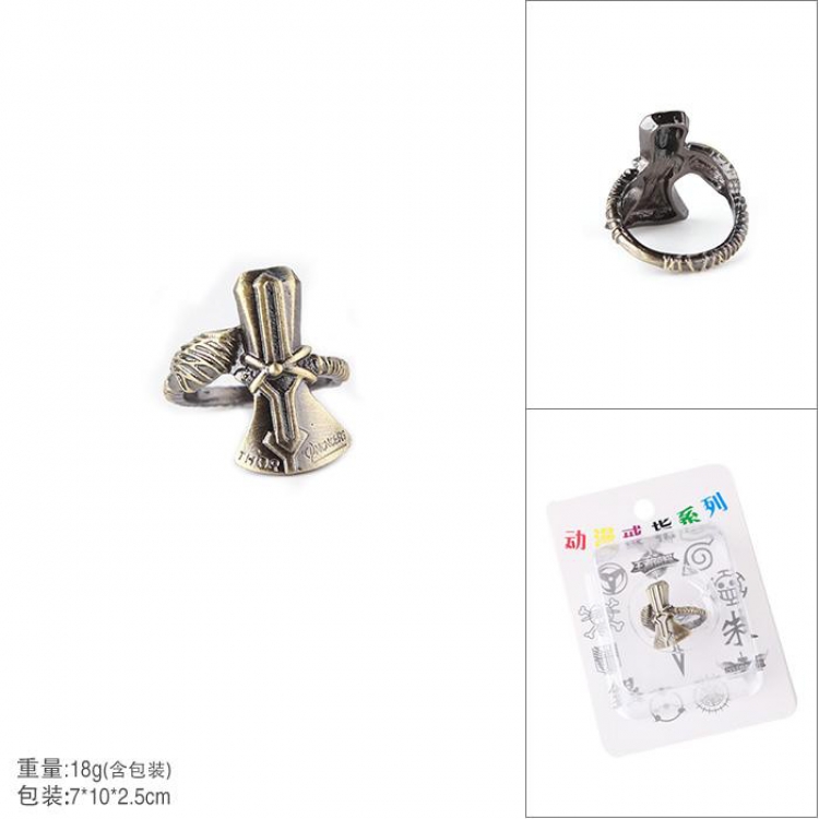 The Avengers Thor Bronze Rings Openwork ring Card loading