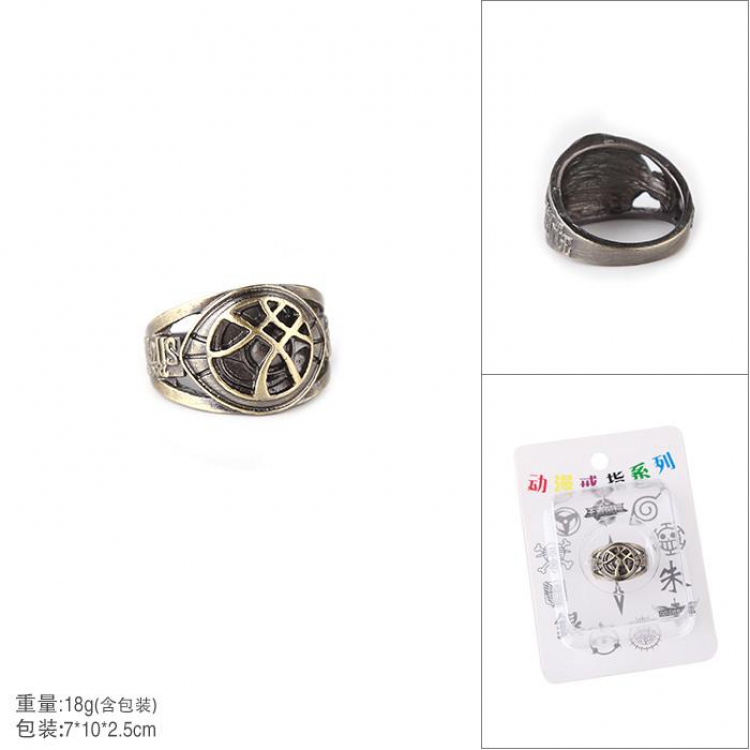 The Avengers Doctor Strange Bronze Rings Openwork ring Card loading