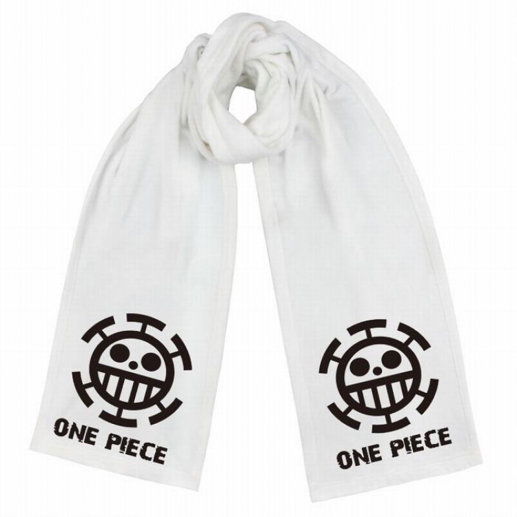 Naruto-9 White Double-sided water velvet impression scarf 170X34CM