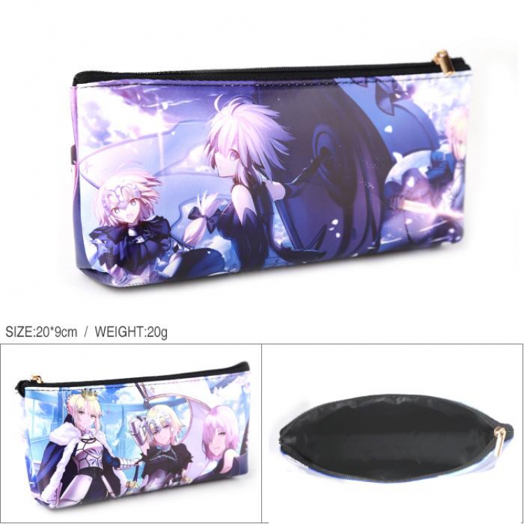 Fate Grand Order Full color PU zipper student pencil bag storage bag cosmetic bag