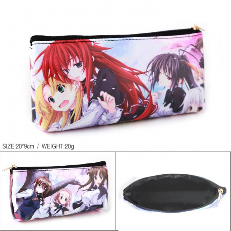 High School D×D BorN Full color PU zipper student pencil bag storage bag cosmetic bag