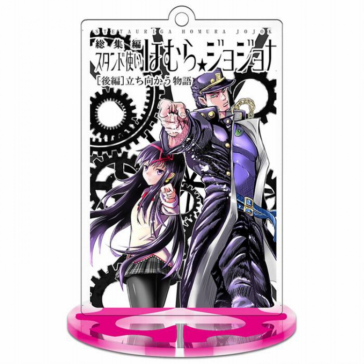 JoJos Bizarre Adventure Rectangular Small Standing Plates acrylic keychain pendant 9-10CM