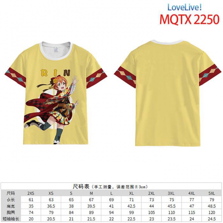 LoveLive!  Full color short sleeve t-shirt 10 sizes from 2XS to 5XL MQTX-2250