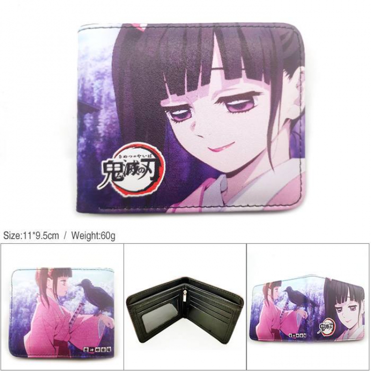 Demon Slayer Kimets Short color picture two fold wallet-HK-508