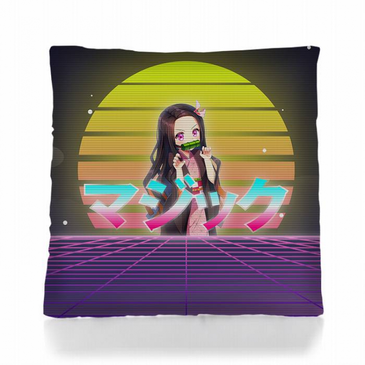 Demon Slayer Kimets-40 Square double-sided full color pillow pillow 45X45CM 500G