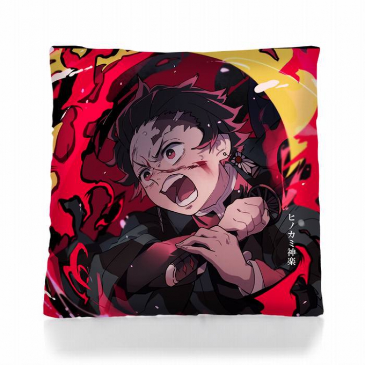 Demon Slayer Kimets-43 Square double-sided full color pillow pillow 45X45CM 500G