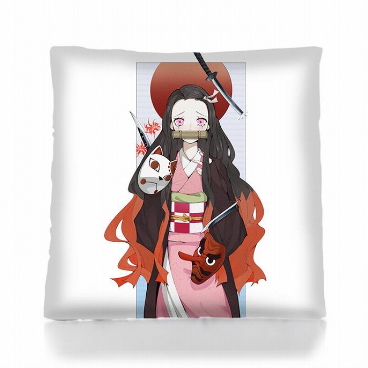 Demon Slayer Kimets-8 Square double-sided full color pillow pillow 45X45CM 500G