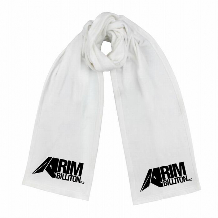 Arknights-5 White Double-sided water velvet impression scarf 170X34CM