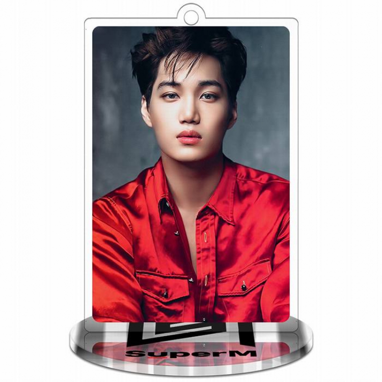 Super M-Kai-1 Rectangular Small Standing Plates acrylic keychain pendant 8-9CM