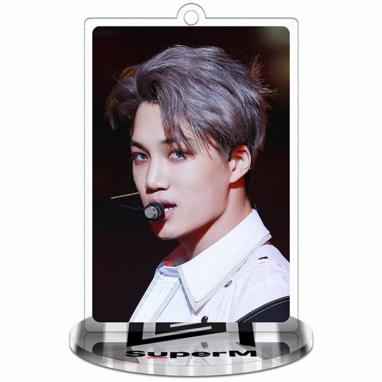 Super M-Kai-2 Rectangular Small Standing Plates acrylic keychain pendant 8-9CM