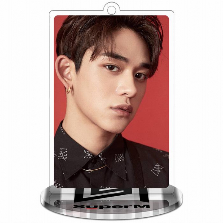 Super M-Lucas-2 Rectangular Small Standing Plates acrylic keychain pendant 8-9CM