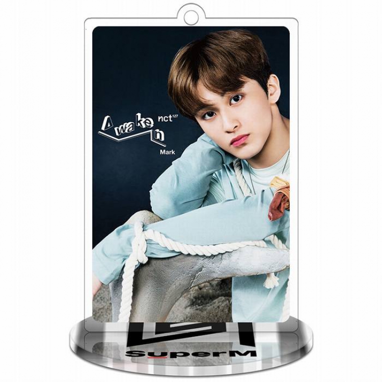 Super M-Mark-1 Rectangular Small Standing Plates acrylic keychain pendant 8-9CM