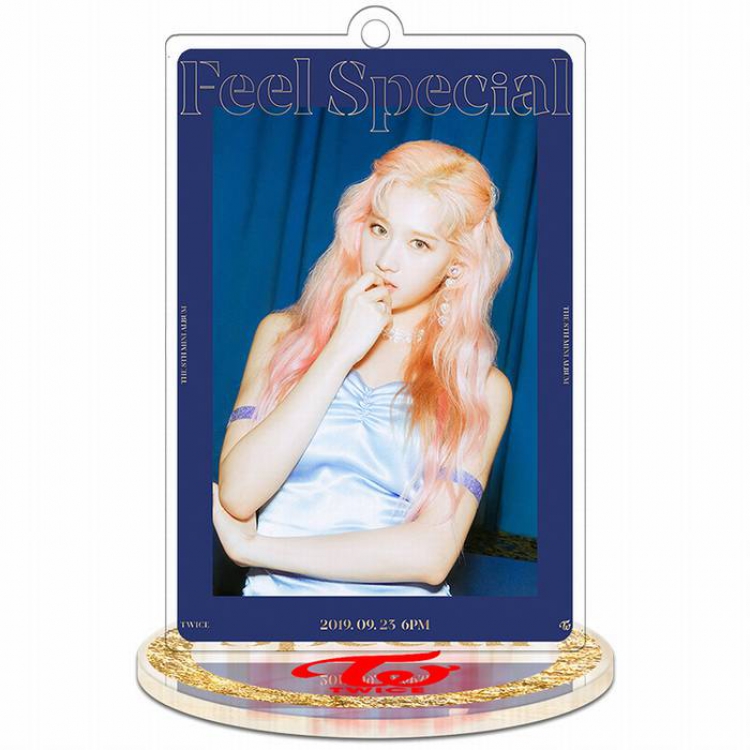 Twice Feel Special-Sana-1 Rectangular Small Standing Plates acrylic keychain pendant 8-9CM