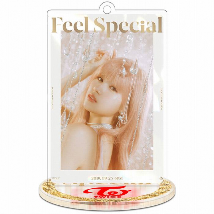 Twice Feel Special-Sana-2 Rectangular Small Standing Plates acrylic keychain pendant 8-9CM