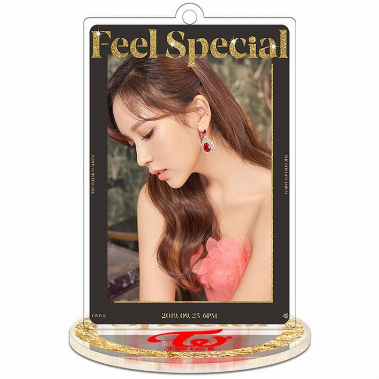 Twice Feel Special-Mina-3 Rectangular Small Standing Plates acrylic keychain pendant 8-9CM