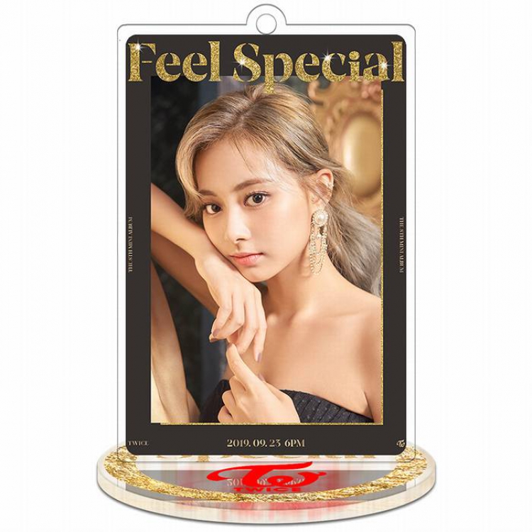 Twice Feel Special-Tzuyu-3 Rectangular Small Standing Plates acrylic keychain pendant 8-9CM