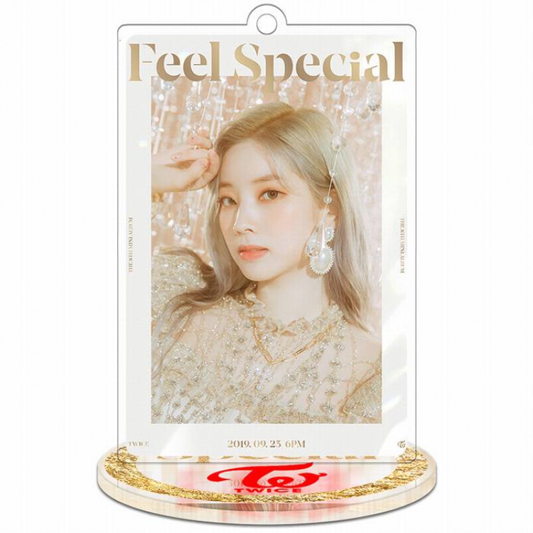 Twice Feel Special-Dahyun-2 Rectangular Small Standing Plates acrylic keychain pendant 8-9CM