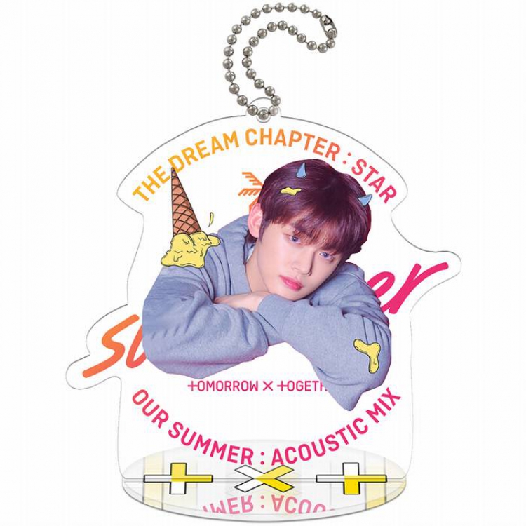TXT-YEONJUN Small Standing Plates Acrylic keychain pendant 9-10CM