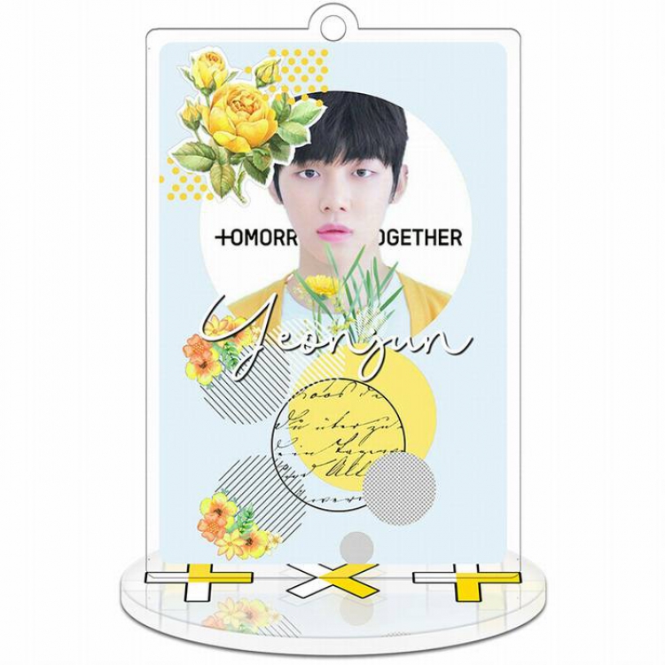 TXT-YEONJUN Rectangular Small Standing Plates acrylic keychain pendant 8-9CM